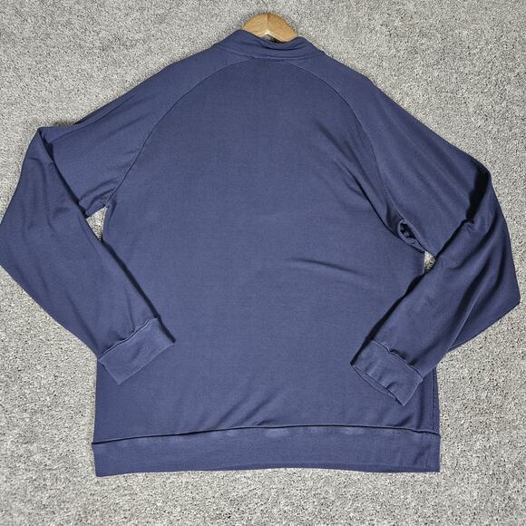 Travis Mathew Sweatshirt Mens 2XL Blue 1/4 Zip Golf Stretch Rayon Soft Preppy - Picture 2 of 11